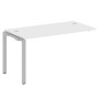 Metal System Style БП.ПРС-СП-1.3 (Белый/серый) Проходной наборный элемент рабочей станции на П-образном м/к (проходная опора Б.ОСП-72, столешница, комплект траверс)