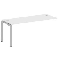 Metal System Style БП.ПРС-СП-1.5 (Белый/серый) Проходной наборный элемент рабочей станции на П-образном м/к (проходная опора Б.ОСП-72, столешница, комплект траверс)