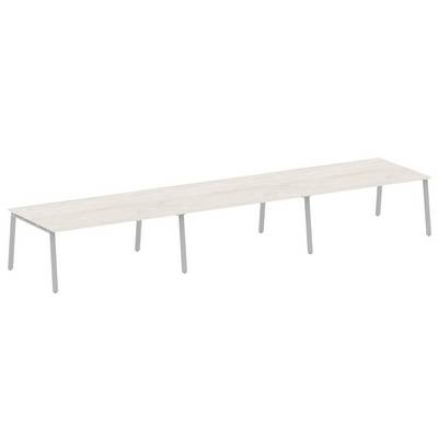 Metal System Style БА.ПРГ-3.5 (Дуб Наварра/серый) Переговорный стол (3 столешницы) на А-образном м/к