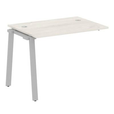 Metal System Style БА.ПРС-СП-1.1 (Дуб Наварра/серый) Проходной наборный на А-образном м/к элемент рабочей станции (проходная опора Б.ОСП-72, столешница, комплект траверс)