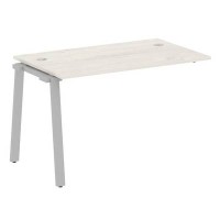 Metal System Style БА.ПРС-СП-1.2 (Дуб Наварра/серый) Проходной наборный на А-образном м/к элемент рабочей станции (проходная опора Б.ОСП-72, столешница, комплект траверс)