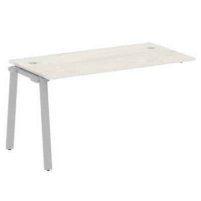 Metal System Style БА.ПРС-СП-1.3 (Дуб Наварра/серый) Проходной наборный элемент рабочей станции на А-образном м/к (проходная опора Б.ОСП-72, столешница, комплект траверс)