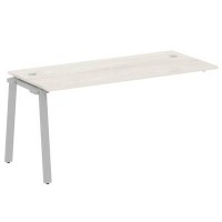 Metal System Style БА.ПРС-СП-1.4 (Дуб Наварра/серый) Проходной наборный элемент рабочей станции на А-образном м/к (проходная опора Б.ОСП-72, столешница, комплект траверс)