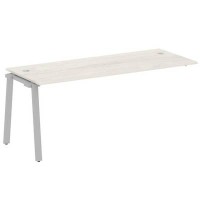 Metal System Style БА.ПРС-СП-1.5 (Дуб Наварра/серый) Проходной наборный элемент рабочей станции на А-образном м/к (проходная опора Б.ОСП-72, столешница, комплект траверс)