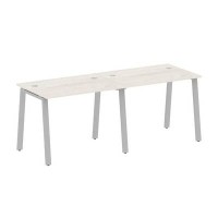 Metal System Style БА.СМ-2.1 (Дуб Наварра/серый) Рабочая станция на 2 раб.места на А-образном м/к