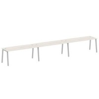 Metal System Style БА.СМ-3.5 (Дуб Наварра/серый) Рабочая станция на 3 раб.места на А-образном м/к