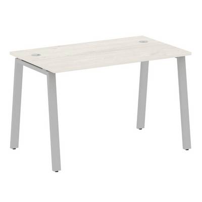 Metal System Style БА.СП-2 (Дуб Наварра/серый) Стол письменный на А-образном м/к