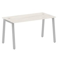 Metal System Style БА.СП-3 (Дуб Наварра/серый) Стол письменный на А-образном м/к