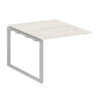 Metal System Style БО.ППРГ-1 (Дуб Наварра/серый) Проходной наборный элемент переговорного стола на О-образном м/к (проходная опора Б.ОСП-123, столешница, два комплекта траверс)