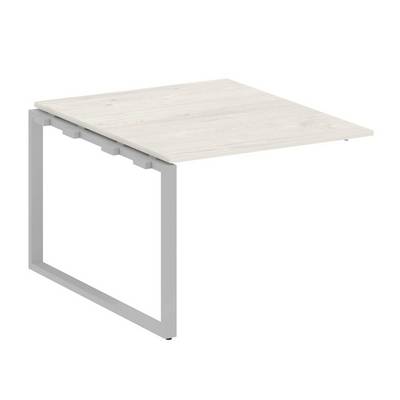 Metal System Style БО.ППРГ-1 (Дуб Наварра/серый) Проходной наборный элемент переговорного стола на О-образном м/к (проходная опора Б.ОСП-123, столешница, два комплекта траверс)