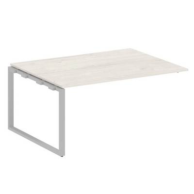 Metal System Style БО.ППРГ-4 (Дуб Наварра/серый) Проходной наборный элемент переговорного стола на О-образном м/к (проходная опора Б.ОСП-123, столешница, два комплекта траверс)