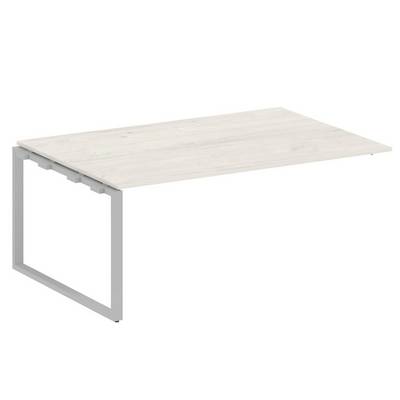 Metal System Style БО.ППРГ-5 (Дуб Наварра/серый) Проходной наборный элемент переговорного стола на О-образном м/к (проходная опора Б.ОСП-123, столешница, два комплекта траверс)