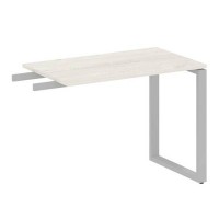 Metal System Style БО.ПР-3 (Дуб Наварра/серый) Приставной элемент на О-образном м/к (используется в качестве брифинга или боковой приставки)