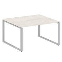Metal System Style БО.ПРГ-1.3 (Дуб Наварра/серый) Переговорный стол (1 столешница) на О-образном м/к