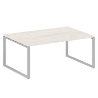 Metal System Style БО.ПРГ-1.5 (Дуб Наварра/серый) Переговорный стол (1 столешница) на О-образном м/к