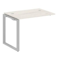 Metal System Style БО.ПРС-СП-1.1 (Дуб Наварра/серый) Проходной наборный элемент рабочей станции  на О-образном м/к  (проходная опора Б.ОСП-72, столешница, комплект траверс)