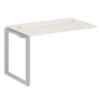 Metal System Style БО.ПРС-СП-1.2 (Дуб Наварра/серый) Проходной наборный элемент рабочей станции на О-образном  м/к(проходная опора Б.ОСП-72, столешница, комплект траверс)