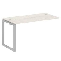 Metal System Style БО.ПРС-СП-1.3 (Дуб Наварра/серый) Проходной наборный элемент рабочей станции на О-образномм м/к (проходная опора Б.ОСП-72, столешница, комплект траверс)