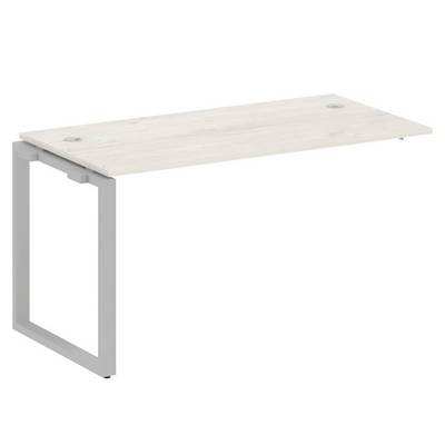 Metal System Style БО.ПРС-СП-1.3 (Дуб Наварра/серый) Проходной наборный элемент рабочей станции на О-образномм м/к (проходная опора Б.ОСП-72, столешница, комплект траверс)