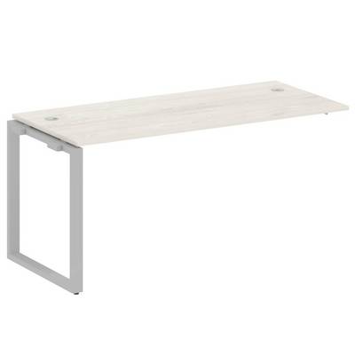 Metal System Style БО.ПРС-СП-1.4 (Дуб Наварра/серый) Проходной наборный элемент рабочей станции на О-образном м/к (проходная опора Б.ОСП-72, столешница, комплект траверс)