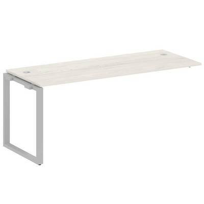 Metal System Style БО.ПРС-СП-1.5 (Дуб Наварра/серый) Проходной наборный элемент рабочей станции на О-образном м/к (проходная опора Б.ОСП-72, столешница, комплект траверс)