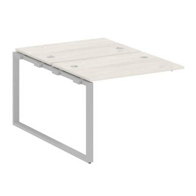 Metal System Style БО.ПРС-СП-2.1 (Дуб Наварра/серый) Проходной наборный элемент рабочей станции на О-образном м/к (проходная опора Б.ОСП-147, две столешницы, два комплекта траверс)