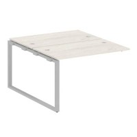 Metal System Style БО.ПРС-СП-2.2 (Дуб Наварра/серый) Проходной наборный элемент рабочей станции на О-образном м/к (проходная опора Б.ОСП-147, две столешницы, два комплекта траверс)