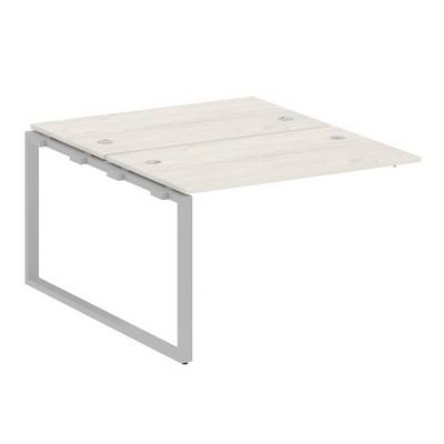 Metal System Style БО.ПРС-СП-2.2 (Дуб Наварра/серый) Проходной наборный элемент рабочей станции на О-образном м/к (проходная опора Б.ОСП-147, две столешницы, два комплекта траверс)