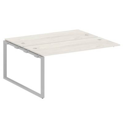 Metal System Style БО.ПРС-СП-2.4 (Дуб Наварра/серый) Проходной наборный элемент рабочей станции на О-образном м/к (проходная опора Б.ОСП-147, две столешницы, два комплекта траверс)