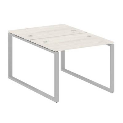 Metal System Style БО.РАС-СП-2.1 (Дуб Наварра/серый) Рабочая станция на О-образном м/к