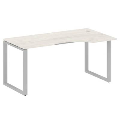 Metal System Style БО.СА-1 Пр (Дуб Наварра/серый) Стол криволинейный правый на О-образном м/к