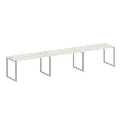 Metal System Style БО.СМ-3.3 (Дуб Наварра/серый) Рабочая станция на 3 раб.места на О-образном м/к