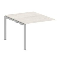 Metal System Style БП.ППРГ-1 (Дуб Наварра/серый) Проходной наборный элемент переговорного стола на П-образном м/к (проходная опора Б.ОСП-123, столешница, два комплекта траверс)