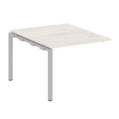 Metal System Style БП.ППРГ-1 (Дуб Наварра/серый) Проходной наборный элемент переговорного стола на П-образном м/к (проходная опора Б.ОСП-123, столешница, два комплекта траверс)