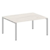 Metal System Style БП.ПРГ-1.4 (Дуб Наварра/серый) Переговорный стол (1 столешница) на П-образном м/к