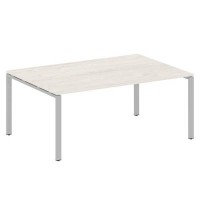 Metal System Style БП.ПРГ-1.5 (Дуб Наварра/серый) Переговорный стол (1 столешница) на П-образном м/к