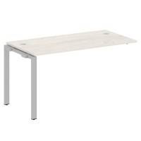 Metal System Style БП.ПРС-СП-1.3 (Дуб Наварра/серый) Проходной наборный элемент рабочей станции на П-образном м/к (проходная опора Б.ОСП-72, столешница, комплект траверс)