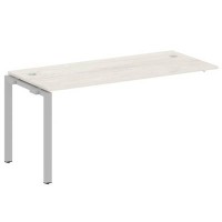 Metal System Style БП.ПРС-СП-1.4 (Дуб Наварра/серый) Проходной наборный элемент рабочей станции на П-образном м/к  (проходная опора Б.ОСП-72, столешница, комплект траверс)