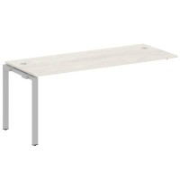 Metal System Style БП.ПРС-СП-1.5 (Дуб Наварра/серый) Проходной наборный элемент рабочей станции на П-образном м/к (проходная опора Б.ОСП-72, столешница, комплект траверс)