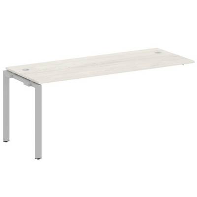 Metal System Style БП.ПРС-СП-1.5 (Дуб Наварра/серый) Проходной наборный элемент рабочей станции на П-образном м/к (проходная опора Б.ОСП-72, столешница, комплект траверс)