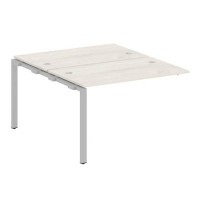 Metal System Style БП.ПРС-СП-2.2 (Дуб Наварра/серый) Проходной наборный элемент рабочей станции  на П-образном м/к  (проходная опора Б.ОСП-147, две столешницы, два комплекта траверс)