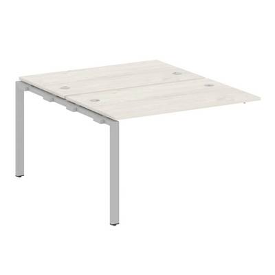 Metal System Style БП.ПРС-СП-2.2 (Дуб Наварра/серый) Проходной наборный элемент рабочей станции  на П-образном м/к  (проходная опора Б.ОСП-147, две столешницы, два комплекта траверс)