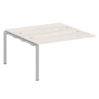 Metal System Style БП.ПРС-СП-2.3 (Дуб Наварра/серый) Проходной наборный элемент рабочей станции  на П-образном м/к  (проходная опора Б.ОСП-147, две столешницы, два комплекта траверс)