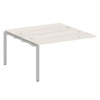 Metal System Style БП.ПРС-СП-2.3 (Дуб Наварра/серый) Проходной наборный элемент рабочей станции  на П-образном м/к  (проходная опора Б.ОСП-147, две столешницы, два комплекта траверс)