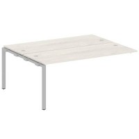 Metal System Style БП.ПРС-СП-2.5 (Дуб Наварра/серый) Проходной наборный элемент рабочей станции  на П-образном м/к  (проходная опора Б.ОСП-147, две столешницы, два комплекта траверс)