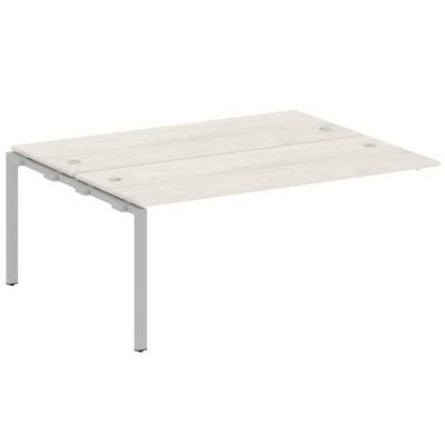 Metal System Style БП.ПРС-СП-2.5 (Дуб Наварра/серый) Проходной наборный элемент рабочей станции  на П-образном м/к  (проходная опора Б.ОСП-147, две столешницы, два комплекта траверс)