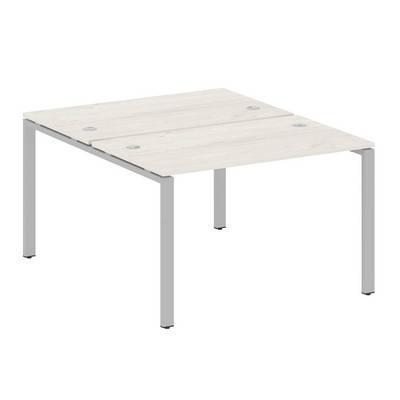 Metal System Style БП.РАС-СП-2.2 (Дуб Наварра/серый) Рабочая станция на П-образном м/к