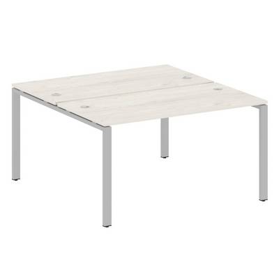 Metal System Style БП.РАС-СП-2.3 (Дуб Наварра/серый) Рабочая станция на П-образном м/к