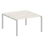Metal System Style БП.РАС-СП-2.3 (Дуб Наварра/серый) Рабочая станция на П-образном м/к