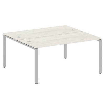 Metal System Style БП.РАС-СП-2.4 (Дуб Наварра/серый) Рабочая станция на П-образном м/к